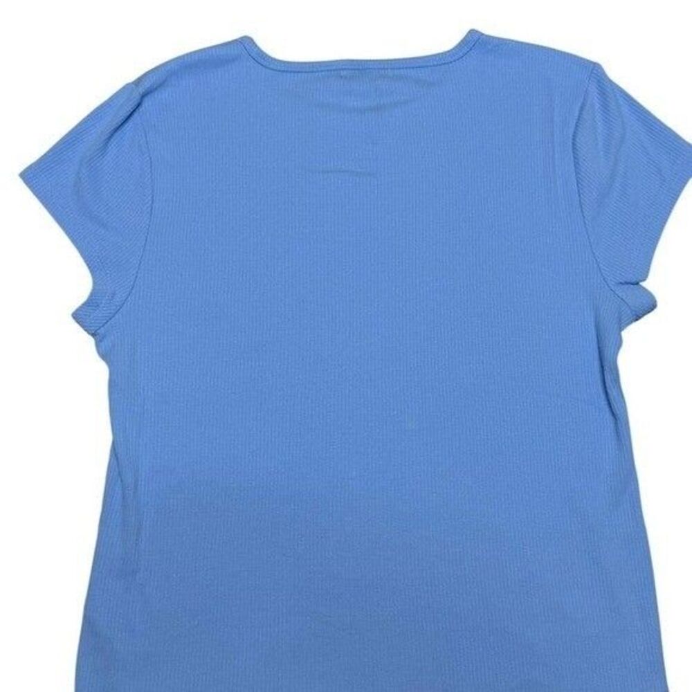 J.Crew Ribbed Baby Blue Tee - Picture 2 of 4